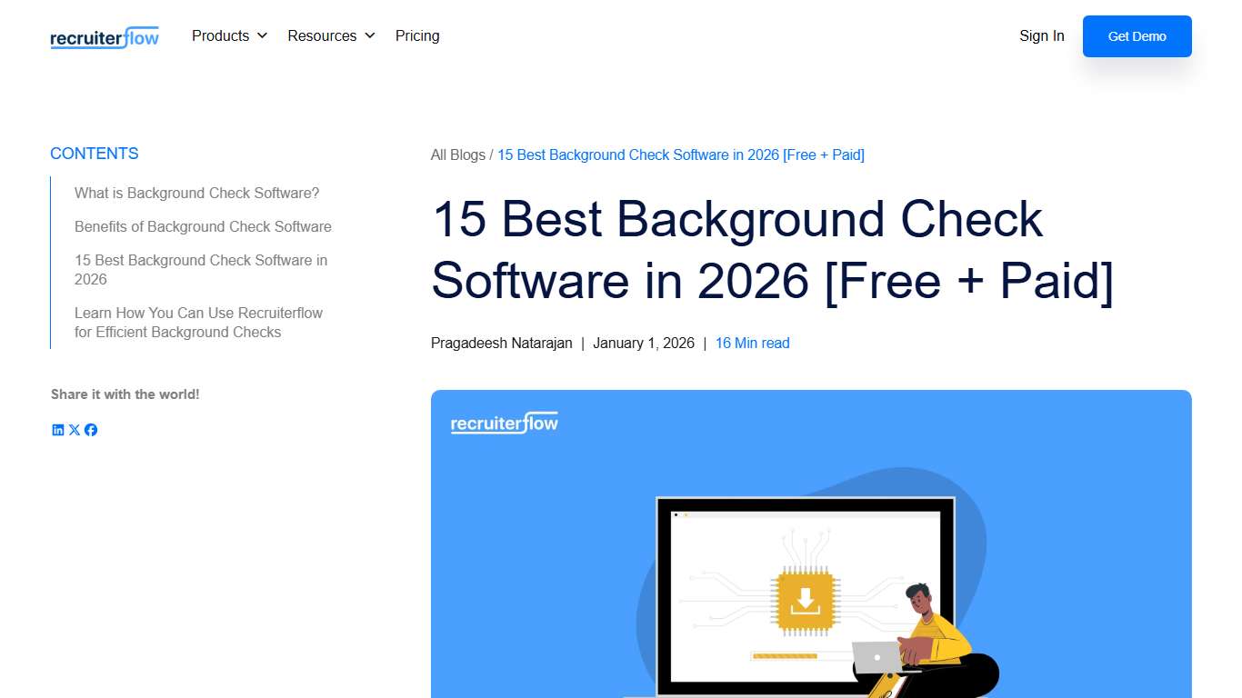 15 Best Background Check Software in 2026 [Free + Paid] - Recruiterflow Blog